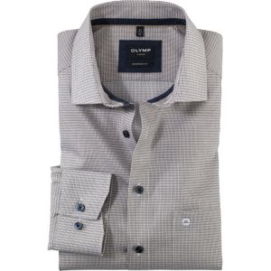 OLYMP Luxor modern fit overhemd, popeline, natuur dessin