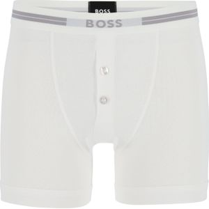 HUGO BOSS Original retro trunk (1-pack), heren boxer normale lengte met gulp, wit