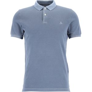 Marc O'Polo shaped fit polo, heren poloshirt, jeansblauw -  Maat: S