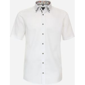 VENTI modern fit overhemd, korte mouw, twill, wit 38