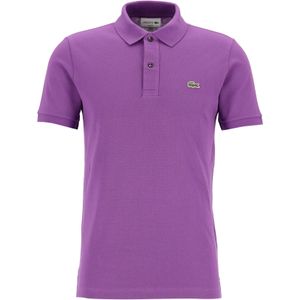 Lacoste Slim Fit polo, mauve paars -  Maat: M