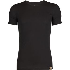 RJ Bodywear The Good Life T-shirts (2-pack) - slim fit heren T-shirts V-hals - zwart