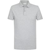 Profuomo slim fit heren polo, grijs -  Maat: S