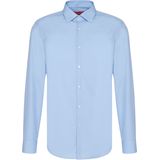 HUGO - Kenno - Overhemd - Blauw - Slim Fit - Popeline
