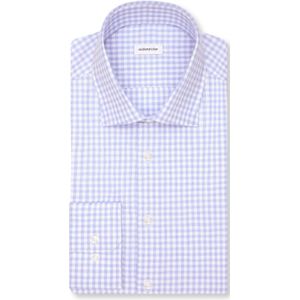 Seidensticker shaped fit overhemd, popeline, blauw geruit