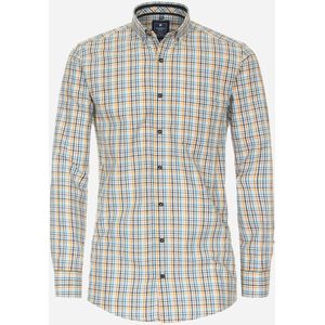 3 voor 99 | Redmond comfort fit overhemd, popeline, grijs geruit