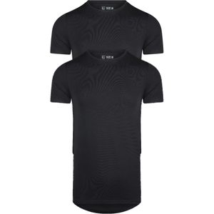 RJ Bodywear Good Life Lisbon T-shirt (2-pack), heren T-shirt met O-hals, zwart -  Maat: XXL