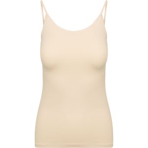 RJ Bodywear Pure Color dames spaghetti top (1-pack), hemdje met smalle verstelbare bandjes, huid -  Maat: S
