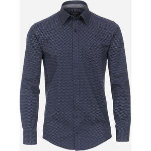 CASA MODA Sport casual fit overhemd, twill, blauw dessin 51/52