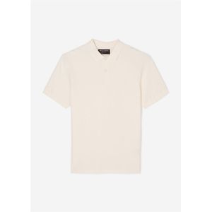 Marc O'Polo shaped fit polo, heren poloshirt, wit -  Maat: L