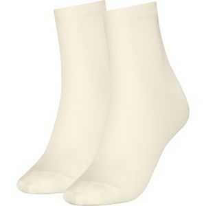 Tommy Hilfiger Casual Short Sock (2-pack), dames sokken, off white