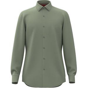 HUGO Kenno slim fit overhemd, popeline, groen