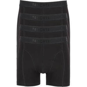 TEN CATE Basics men shorts (4-pack), heren boxers normale lengte, zwart -  Maat: L