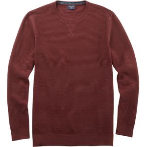 OLYMP Casual modern fit pullover katoen, chianti -  Maat: L
