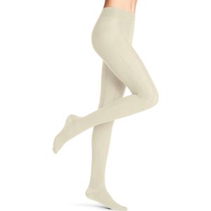 FALKE - On Doorzichtige Panty - Zwart - Biologisch Katoen/Wol