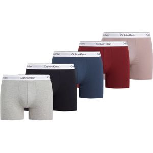 Calvin Klein Boxer Briefs (5-pack), heren boxers extra lang, zwart, grijs, donkerrood, blauw, roze