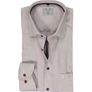 MARVELIS comfort fit overhemd, structuur, rood 41