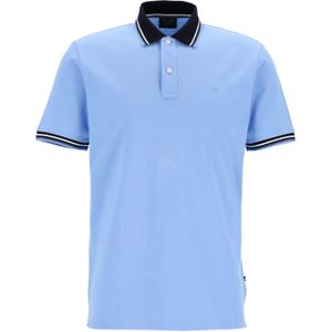 OLYMP Polo Casual, modern fit polo, lichtblauw