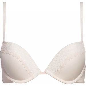 Calvin Klein dames Flirty push up plunge bra, beugel BH, roze -  Maat: 70DD