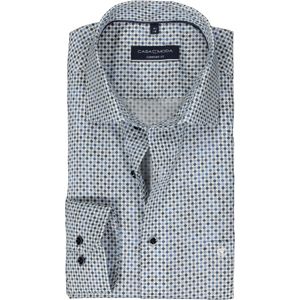 CASA MODA comfort fit overhemd, popeline, blauw dessin