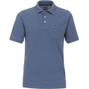 Redmond regular fit heren polo, pique, blauw