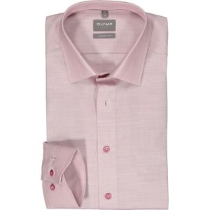 OLYMP comfort fit overhemd, structuur, mauve paars