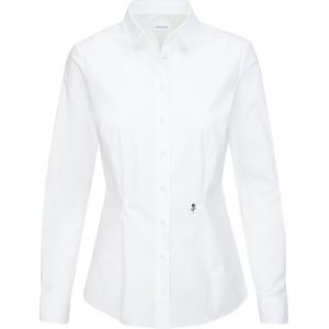 Seidensticker dames blouse slim fit, stretch, wit