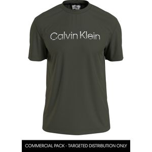 Calvin Klein Degrade Logo T-shirt, heren T-shirt korte mouw O-hals, groen -  Maat: L