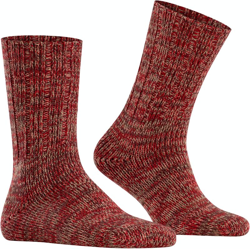 FALKE Brooklyn herensokken, grijs (red flash)