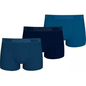 Tommy Hilfiger trunk (3-pack), heren boxers normale lengte, 3 tinten blauw
