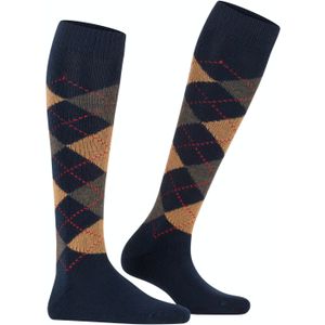 Burlington Whitby dames kniekousen, blauw (navy)