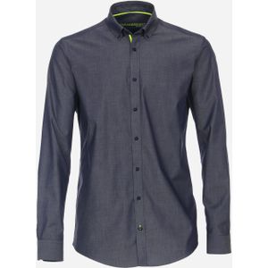 VENTI modern fit sneaker overhemd, twill, blauw 45/46