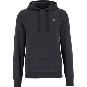 Lacoste heren hoodie sweatshirt, antraciet grijs melange