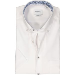 ETERNA comfort fit overhemd korte mouw, Oxford, wit (contrast) 49