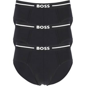 HUGO BOSS Bold hipster briefs (3-pack), heren slips, zwart -  Maat: M