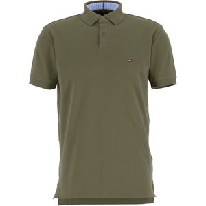 Tommy Hilfiger 1985 Regular Fit polo, groen, Army Green -  Maat: XL