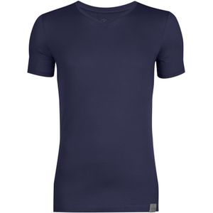 RJ Bodywear The Good Life T-shirts (2-pack), slim fit heren T-shirts V-hals, donkerblauw -  Maat: XXL