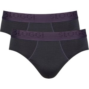 Sloggi Men EVER Cool Brief, heren slip met smalle zijkanten (2-pack), zwart