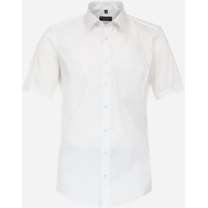 3 voor 99 | Redmond modern fit overhemd, korte mouw, popeline, wit 37/38