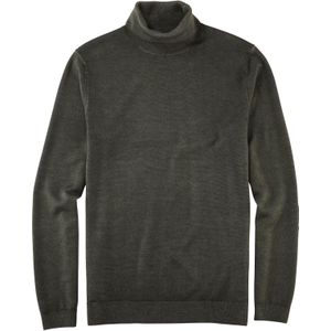 OLYMP Casual modern fit coltrui wolmengsel, grijsgroen