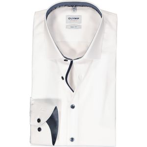 OLYMP Level 5 body fit overhemd, popeline, wit