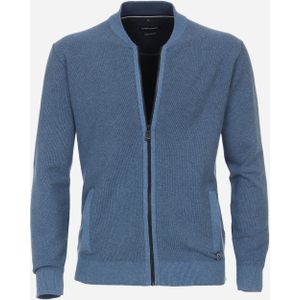 CASA MODA comfort fit vest, lichtblauw melange -  Maat: 4XL