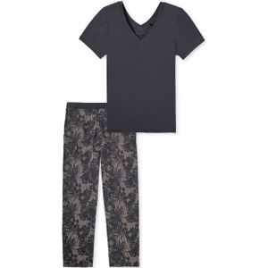 SCHIESSER selected! premium inspiration pyjamaset, dames pyjama 7/8 lang multicolour