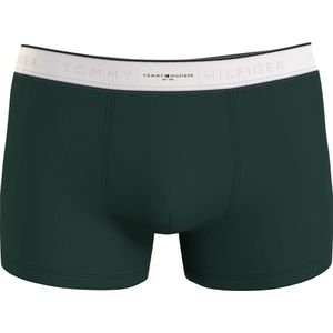 Tommy Hilfiger trunk (1-pack), heren boxers normale lengte, groen -  Maat: S