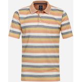 Redmond - Regular Fit - Poloshirt - Oranje Gestreept