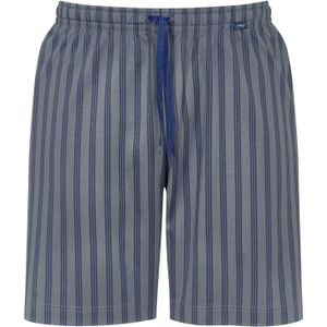 Mey pyjamabroek kort, Cranbourne, blauw met grijs gestreept -  Maat: 6XL
