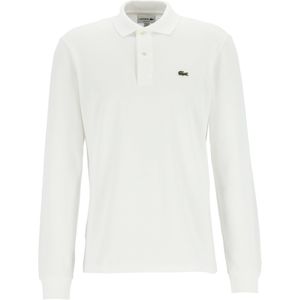 Lacoste Classic Fit polo lange mouw, wit