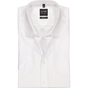 OLYMP Level 5 body fit overhemd, korte mouwen, wit 45