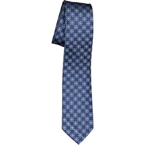 ETERNA smalle stropdas, blauw dessin -  Maat: One size