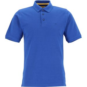 Redmond modern fit poloshirt, blauw (geel contrast)